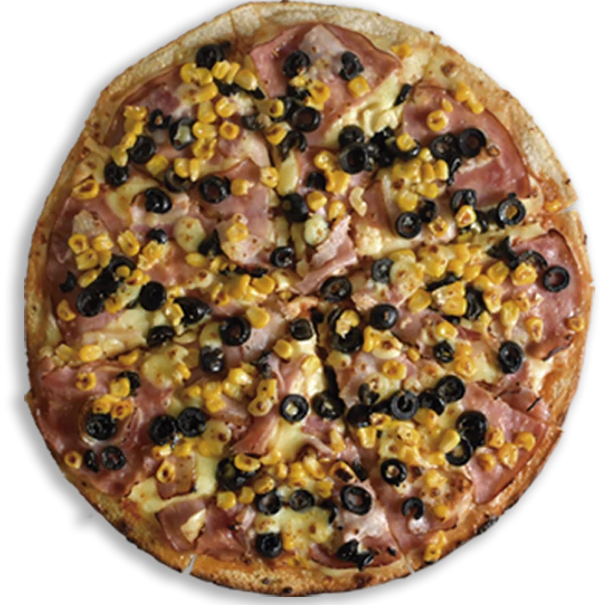 Pizza K'cero Delux vista desde arriba